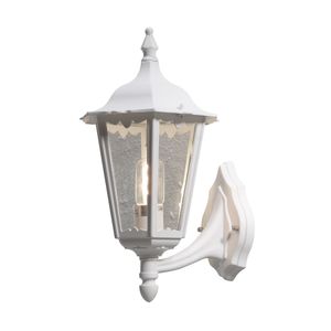 Wandlamp Firenze Calenzano wit buitenlamp zeskant staand Konstsmide 7213-250