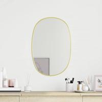 VidaXL Wandspiegel 50x35 cm goudkleurig