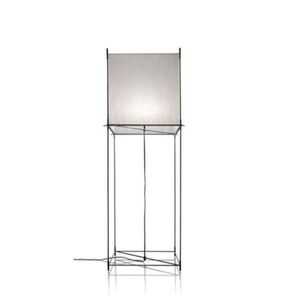 Hollands Licht Lotek Classic Vloerlamp - Zwart frame - Wit doek