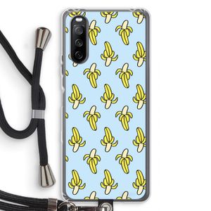 Bananas: Sony Sony Xperia 10 III Transparant Hoesje met koord
