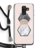 Creatieve toets: Samsung Galaxy J8 (2018) Transparant Hoesje met koord
