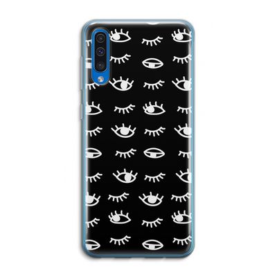 Eye pattern #3: Samsung Galaxy A50 Transparant Hoesje