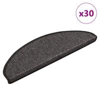 Trapmatten zelfklevend Sisal-Look 30 st 65x21x4 cm antraciet