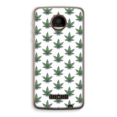 Weed: Motorola Moto Z Force Transparant Hoesje