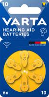 Varta Knoopcel ZA10 1.4 V 6 stuk(s) Zink-lucht Hearing Aid Batteries 10 Bli 6 - thumbnail