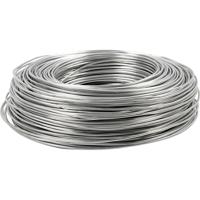 Creativ Company Alu draad, rond, dikte 2 mm, zilver, 100 m/ 1 rol