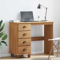 Bureau met lade ASKIM Bruin 95 x 40 x 75 cm Massief grenenhout