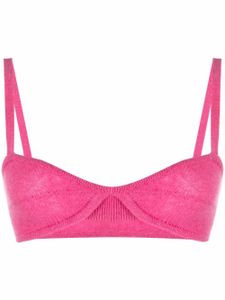 KHAITE soutien-gorge en maille - Rose