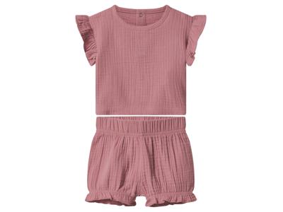 lupilu Mousseline babyset (Lichtroze, 74/80)