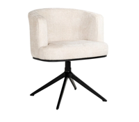 Draai Eetkamerstoel Cheyenne Beige Chenille