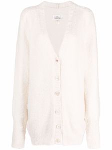 Maison Margiela cardigan boutonné en maille - Blanc