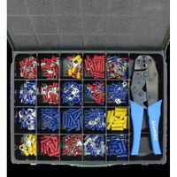 Assortiment Geïsoleerde Kabelschoenen in een 21-vaks metalen