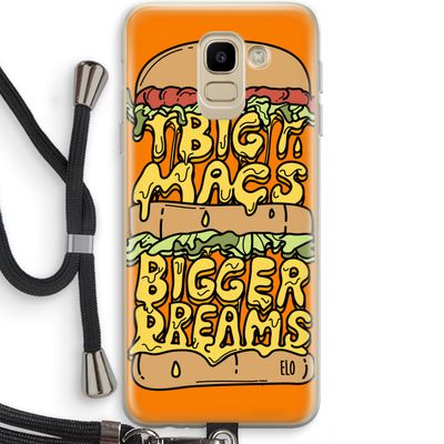 Big Macs Bigger Dreams: Samsung Galaxy J6 (2018) Transparant Hoesje met koord