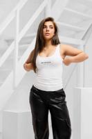 Off The Pitch Ribbed Tank Top Dames Wit - Maat XS - Kleur: Wit | Soccerfanshop
