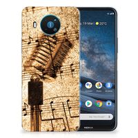 Nokia 8.3 Siliconen Hoesje met foto Bladmuziek - thumbnail