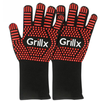 GrillX BBQ Handschoenen - Ovenhandschoenen - Extra Grip - 2 Stuks