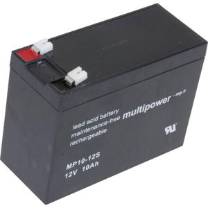 multipower PB-12-10-4,8 Loodaccu 12 V 10 Ah Loodvlies (AGM) (b x h x d) 151 x 118.5 x 65 mm Kabelschoen 6.35 mm Onderhoudsvrij, Geringe zelfontlading