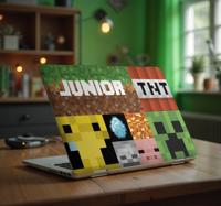 Spel geometrisch patroon laptop sticker