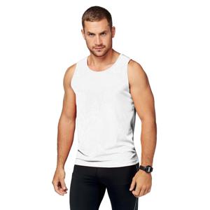 Sport singlet voor heren - Wit - Tanktop hemd - Herenkleding - Mouwloze t-shirts