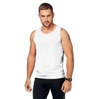 Sport singlet voor heren - Wit - Tanktop hemd - Herenkleding - Mouwloze t-shirts