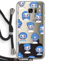 Gezichtjes: Samsung Galaxy S7 Edge Transparant Hoesje met koord