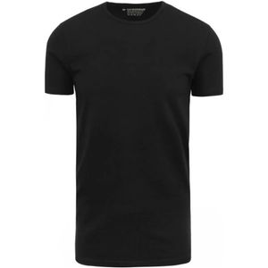 Semi Bodyfit O-Neck Zwart T-Shirt