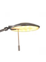 Steinhauer Led vloer leeslamp Zenith 2x6w - 2200K - 118cm RVS 7862ST - thumbnail