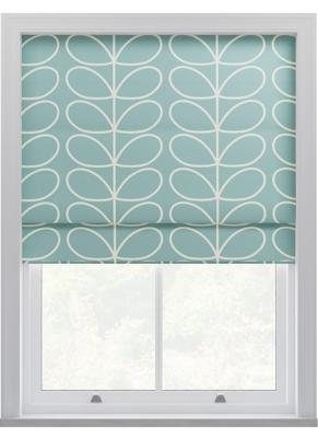 Orla Kiely - Vouwgordijnen - Jumbo Linear Stem Aqua