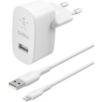 Boost Charge USB-A wandlader 12W + Lightning kabel Oplader