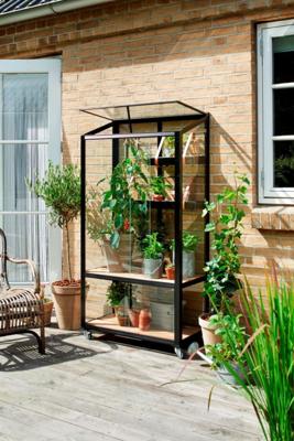 City Garden, zwart, veiligheidsglas 3 mm - Royal well