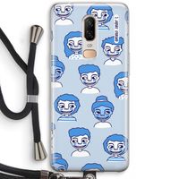 Gezichtjes: OnePlus 6 Transparant Hoesje met koord
