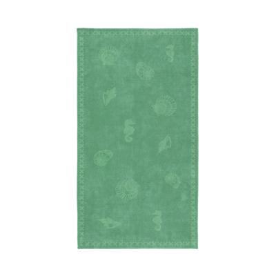Seahorse Strandlaken Shells Jade Green 100x200