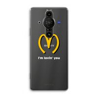 I'm lovin' you: Sony Xperia Pro-I Transparant Hoesje