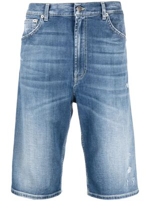 DONDUP bermuda en jean à taille haute - Bleu
