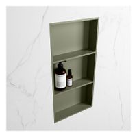 Wandnis Solid Surface Easy | In- en opbouw | 30x60x8 cm | 3 vakken | Army