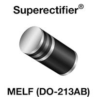 Vishay BY228TAP Bruggelijkrichter DO-213AB 1.000 V 1 A Enkelvoudig Tape on Full reel