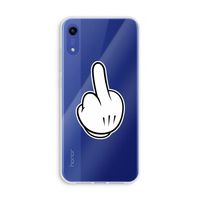 Middle finger white: Honor Play 8A Transparant Hoesje