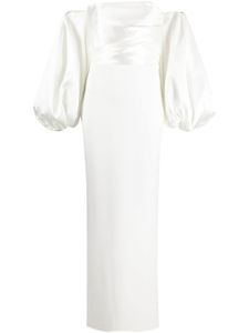 Solace London robe longue Carmen à épaules dénudées - Blanc