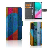Samsung Galaxy M54 | Book Style Case | Wood Heart - Cadeau voor je Vriend