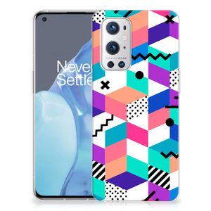 OnePlus 9 Pro TPU Hoesje Blokken Kleurrijk