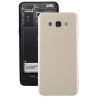 Achtercover met Zijkleutels & camera lens voor Galaxy A8 (goud)
