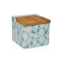 Zoutvaatje met deksel Versa DAISY Keramisch 12,2 x 11,5 x 12,2 cm