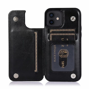 iPhone SE 2022 hoesje - Backcover - Pasjeshouder - Portemonnee - Kunstleer - Zwart