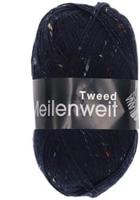 Lana Grossa Meilenweit 100 Tweed 112 Nachtblauw