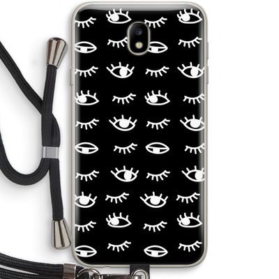 Eye pattern #3: Samsung Galaxy J7 (2017) Transparant Hoesje met koord