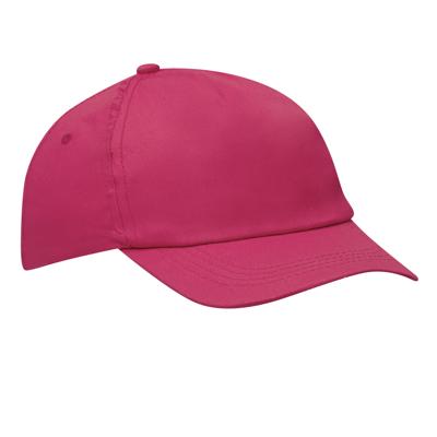 Baseballcap / pet Outdoor - 5 panels - fuchsia roze - volwassenen - klittenbandsluiting - katoen