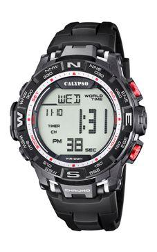 Horlogeband Calypso K5816/4 Kunststof/Plastic Zwart