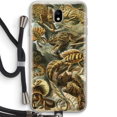 Haeckel Lacertilia: Samsung Galaxy J7 (2017) Transparant Hoesje met koord
