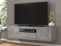 Tv-meubel AUREO 3 deuren 150 cm beton zonder led - thumbnail