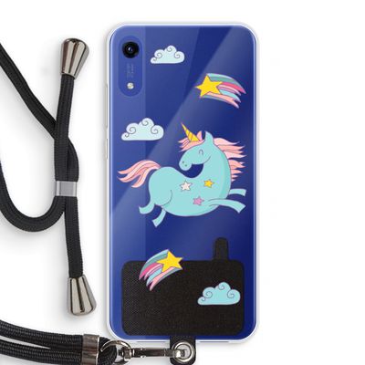 Vliegende eenhoorn: Honor Play 8A Transparant Hoesje met koord